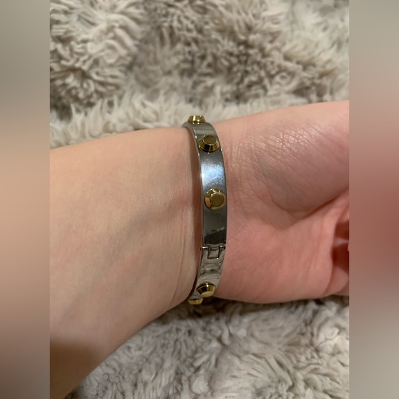 Michael Kors Silver/Gold Buckle Bangle (with dust bag) - Picture 9 of 10